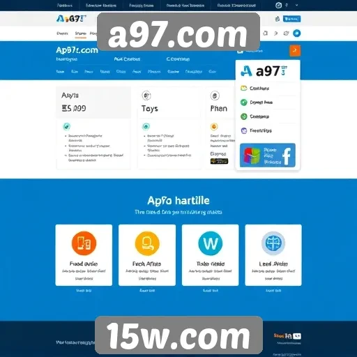 Análise da interface do usuário no site a97.com